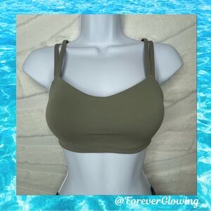 Nike Indy Light Support Strappy Sports Bra • XS • Olive Green